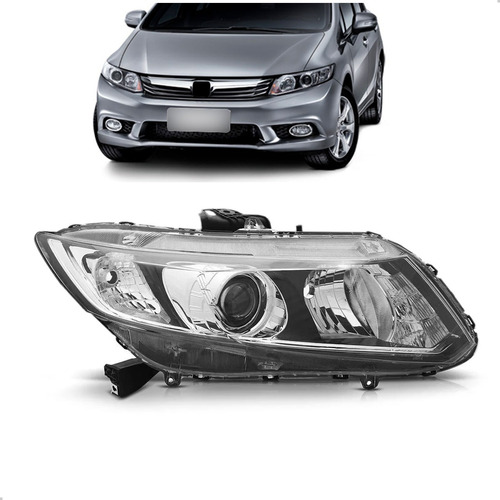 Farol Para Honda Civic 2013 2014 2015 2016 Eletrico C/ Motor