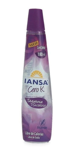 Endulzante Tagatosa + Sucralosa Cero K 180 Ml Iansa