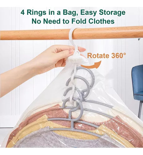 Paquete De Bolsas Al Vacío Para Colgar Trajes, Abrigos Y Sué