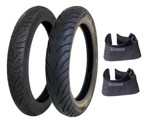 Combo Pneus 275-18 E 90/90-18 + Câmaras Pirelli Super City