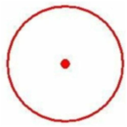 Mira Red Dot Punto Rojo Vicoptics 1x30 Con Anillas Picatinny