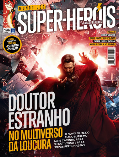 Revista Mundo dos Super-Heróis 136, de a Europa. Editora Europa Ltda., capa mole em português, 2022