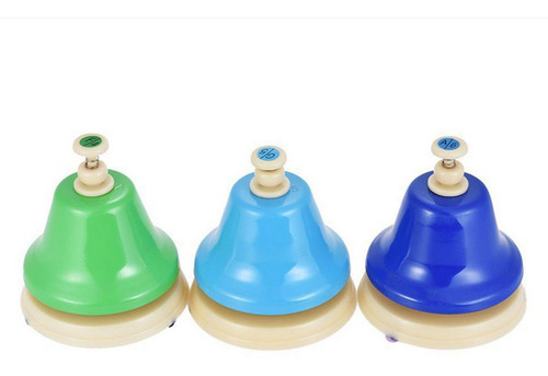 8pc 8 Note Hand Bell Kit Instrumento Musical Rompecabezas