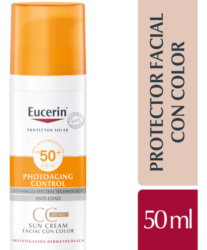 Protector Solar Facial Eucerin Sun Fps 50 Cc Cream X 50ml