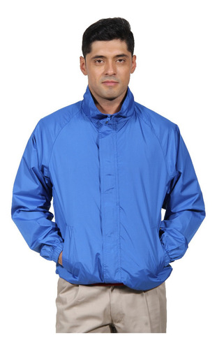 Cortaviento Taslan M/larga Azul Rey Unisex