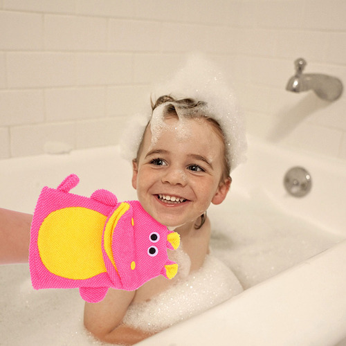 Guantes De Baño Para Bebés Con Dibujos Animados, 3 Unidades,