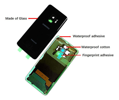 Tapa Trasera Cristal Para Samsung Galaxy S9 Oem Resistente +