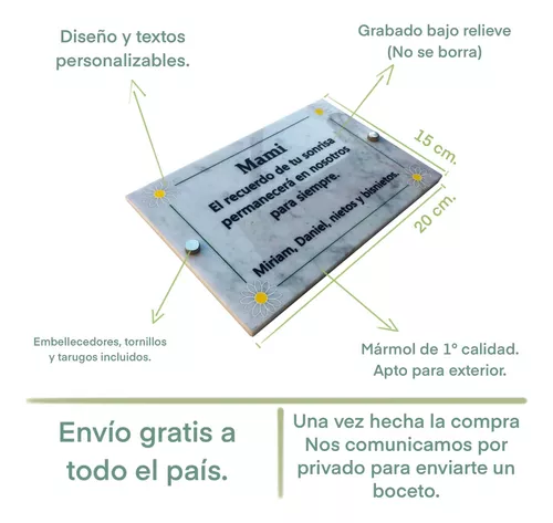 Placas Personalizadas - Envíos Gratis