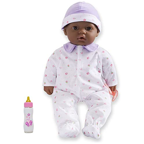 Jc Toys Muñeca Bebé Afroamericana De Cuerpo Mediano Suave 