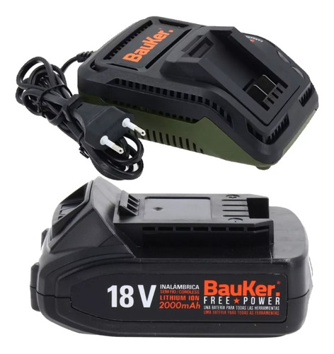 Accesorio Bauker 18v Pack Cargador + Bateria 2ah Bauker