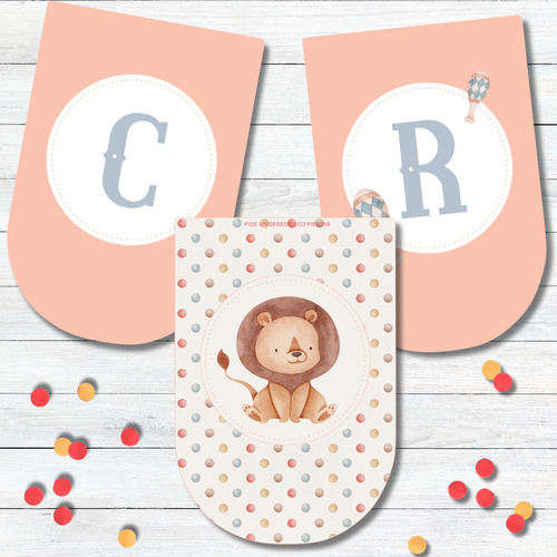 Kit Imprimible Circo Bebé Personalizado Decoración