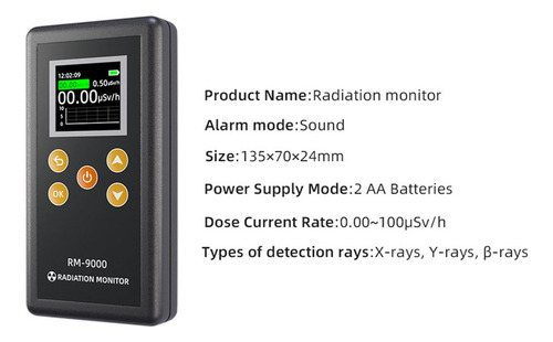 Mz /contador Geiger Pessoal Detector Portátil De Radiação
