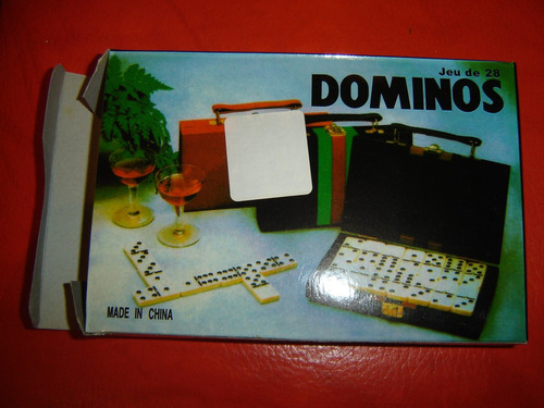 Juego De Domino En Estuche Imitacion Piel