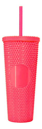 Vasos Texturizado Plástico Acrílico Chico 450 Ml Mm-6701 Color Coral