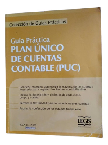 Plan Único De Cuentas Contable (puc) - Legis, 5a Ed. (Usado)