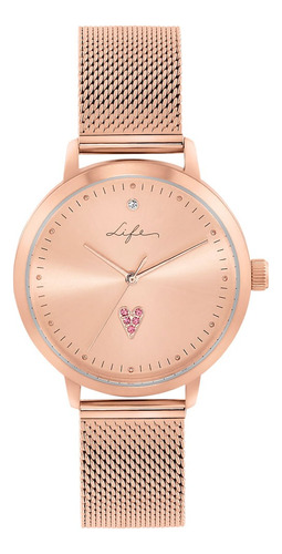 Relógio Life Cuore Feminino Rosé