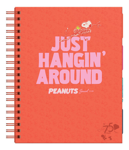 Cuaderno Anillado A-4 160h Cuadriculado Snoopy Td Dgraf