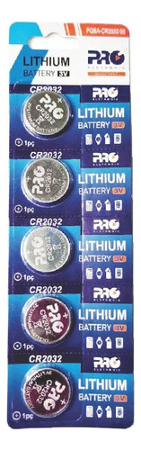 Pilas tipo botón Proelektronic Cr2032 de 20 mm x 3,2 mm, kit de 20 unidades