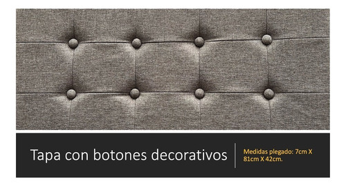 Banca De Almacenamiento Plegable Otomano Baúl Piecera Banco