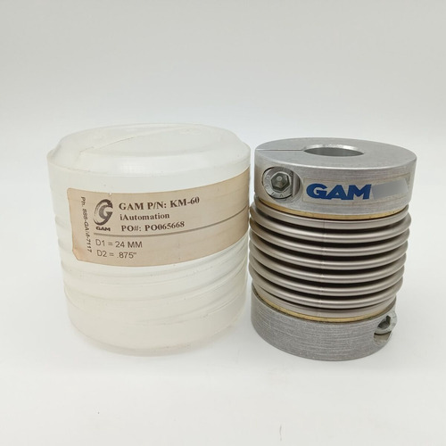 Gam Km-60 D1 24mm D2 .875 Bellows Coupling Ccs