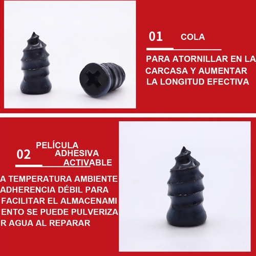 Tornillo Tapón Para Reparación De Ponchadura De Llanta