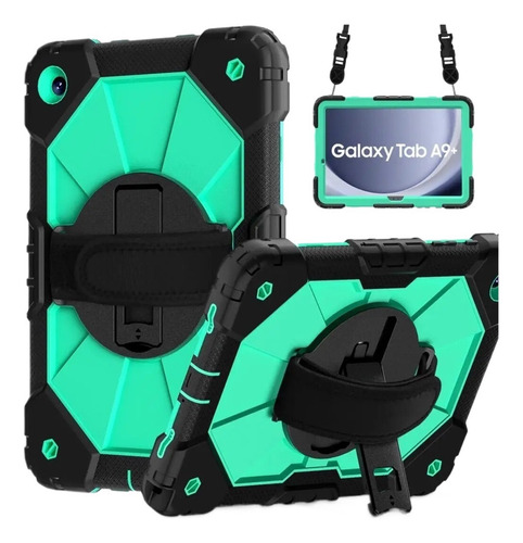 Para Samsung Galaxy Tab A9 Plus Sm Funda Con Correa De Mano
