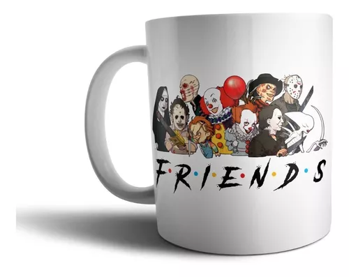 Caneca Friends Vilões De Filme De Terror Halloween