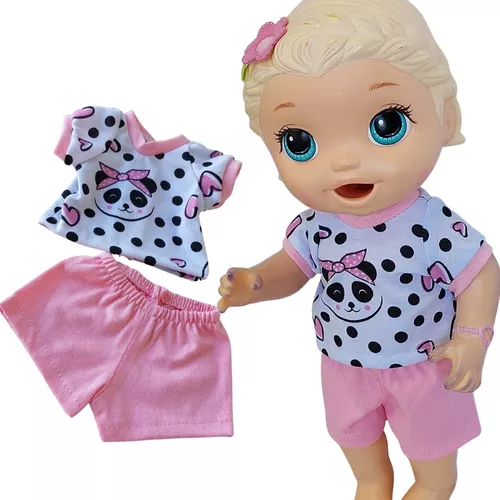 Roupinha Roupa P/ Boneca Baby Alive Pijama Malha