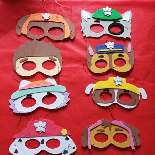 Imagen 1 de 9 de Cotillon Antifaz Paw Patrol Antifaces Patrulla Canina