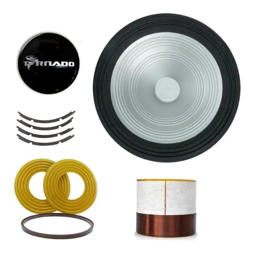 Kit Reparo Desmontado P/ Falante Tornado 18 2200 (2 Peças)