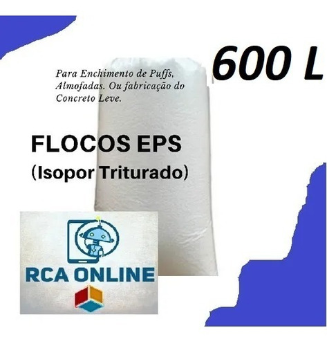 Flocos De Isopor 600 Litros P/ Enchimento De Puffs -almofada