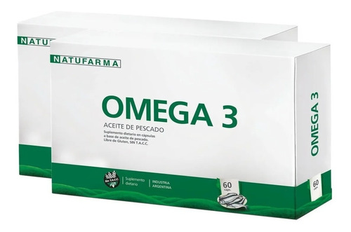 Omega 3 Aceite De Pescado X 120 Cápsulas Blandas  Natufarma