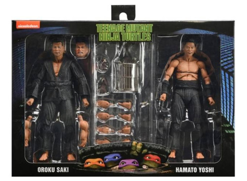 Tortugas Ninja Oroku Saqui Y Jamato Yoshi Neca