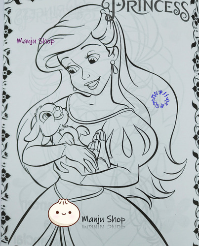 10 Libro Colorear Princesas Tamaño Carta 16 Pag Recuerdo ^-^