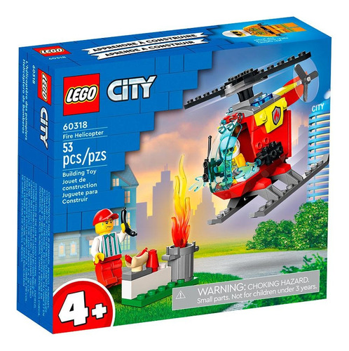 Lego City Helicóptero De Bomberos 60318