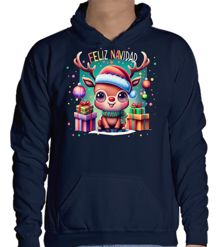 Sudadera J Navidad - Reno Con Regalos - Esferas - Navidad