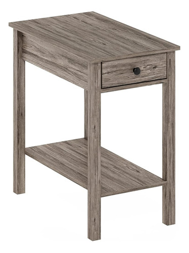 Furinno Classic Mesa Auxiliar Rectangular Con Cajón, Roble R