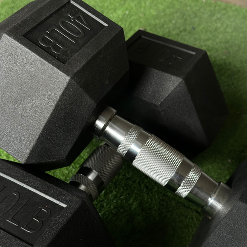 Par De Mancuernas Hexagonales 40 Lbs