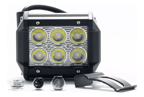 Faro Auxiliar 18w 6 Led Epistar Autos Motos Off Road