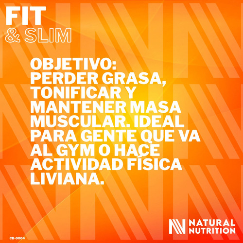 Fit & Slim - Pack Natural Nutrition - Sabor Naranja
