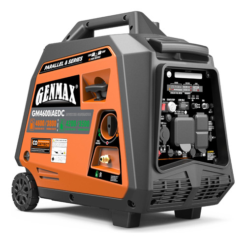 Generador De Combustible Dual Genmax De 4600w Silencioso