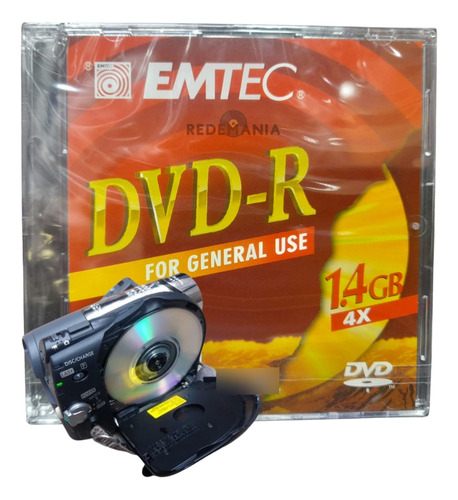 10 Emtec Mini Dvd-r 1.4gb 30min Filmadora Gamecube