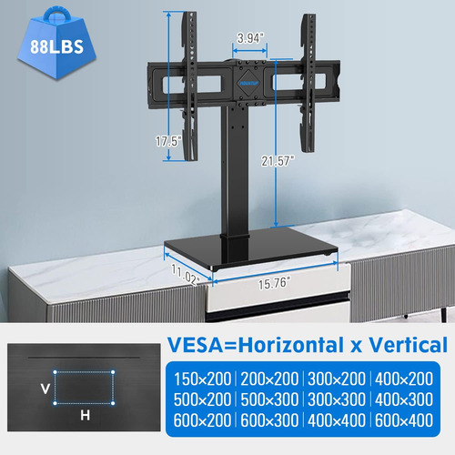 Soporte Para Tv Mountup, Hasta 70 PuLG, Máx 39.9kg, Vesa