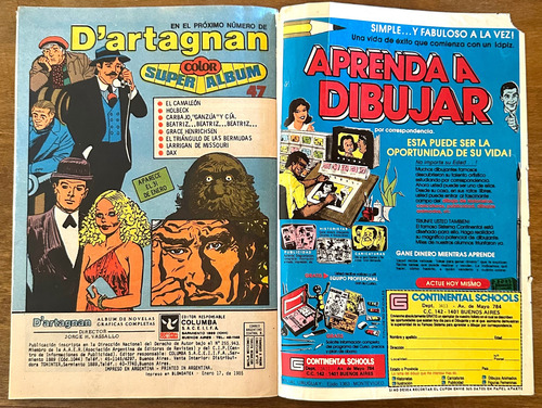 Revista Dartagnan Todo Color Nro: 49 Completa Muy Buena Leer (Usado)