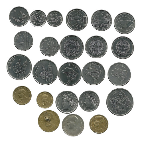 400 Réis 1938 + 500 Réis 1939 + 10 Cruzeiros 1986 1994 +20mo