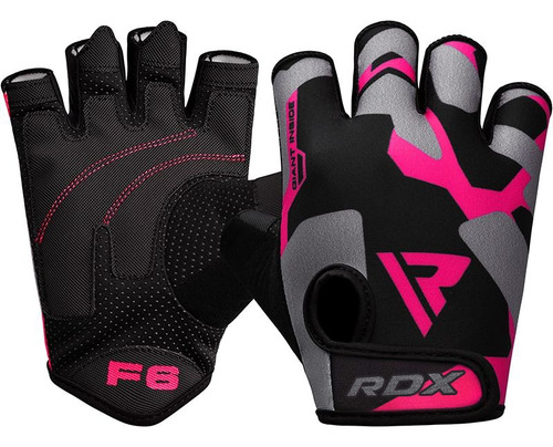 Guantes De Fitness Gimnasio F6 Rosado Rdx