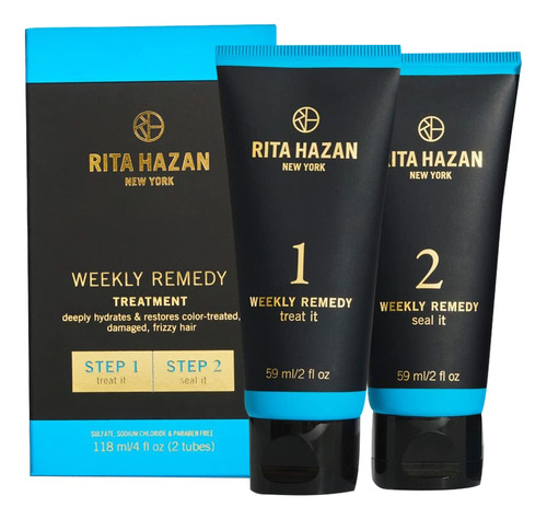 Rita Hazan  Kit De Crema Hidratante Y Reparador De Dos P.