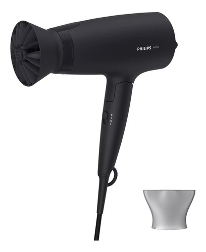 Secador De Pelo Plegable Philips Thermoprotect Bhd308/10 Color Negro