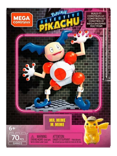Mega Construx Detective Pikachu Pokemon Mr Mime