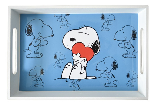 Imagen 2 de 5 de Kit Bandeja Desayuno Mate Yerbera Y Azucarera Snoopy Dog